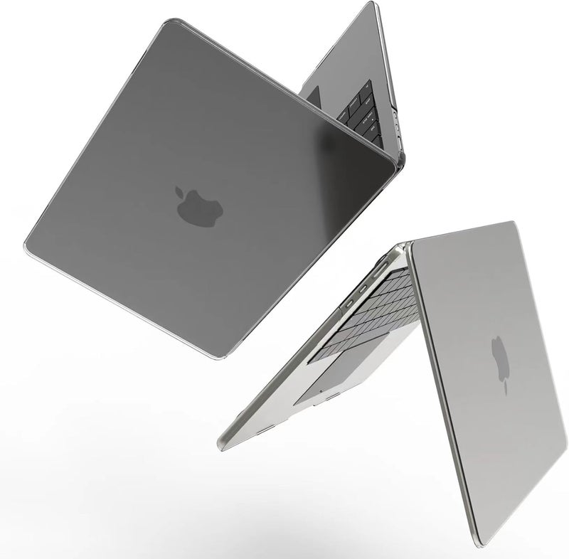 KEROM حافظة رمادية فضائية لجهاز MacBook Air 13 بوصة 2025-2022 M4 M3 M2 A3240 A3113 A2681، حافظة MacBook Air M3 13 بوصة، غلاف بلاستيكي غير لامع ومتين وغطاء لوحة مفاتيح لجهاز Mac Air 13.6''، رمادي فضائي شفاف - Image 1